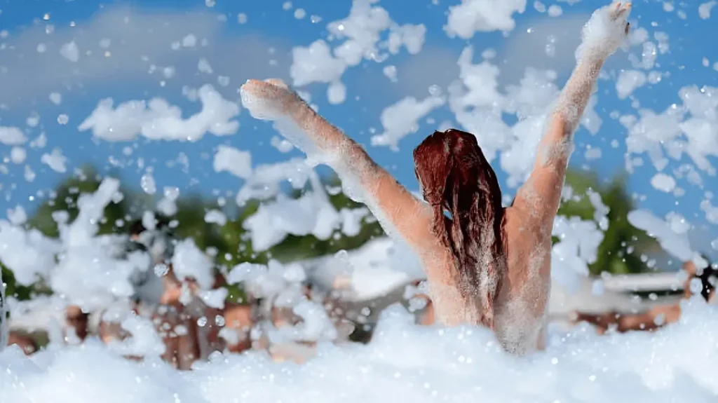 adults only camping for couples foam party